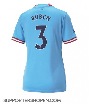 Manchester City Ruben Dias #3 Hemma Matchtröja Dam 2022-23 Kortärmad